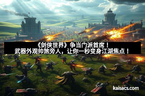 《剑侠世界》争当门派首席！武器外观帅煞旁人，让你一秒变身江湖焦点！